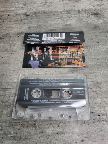 Brutal Truth: Extreme Conditions Demand Extreme Responses Cassette 92' Earache R - Picture 5 of 7