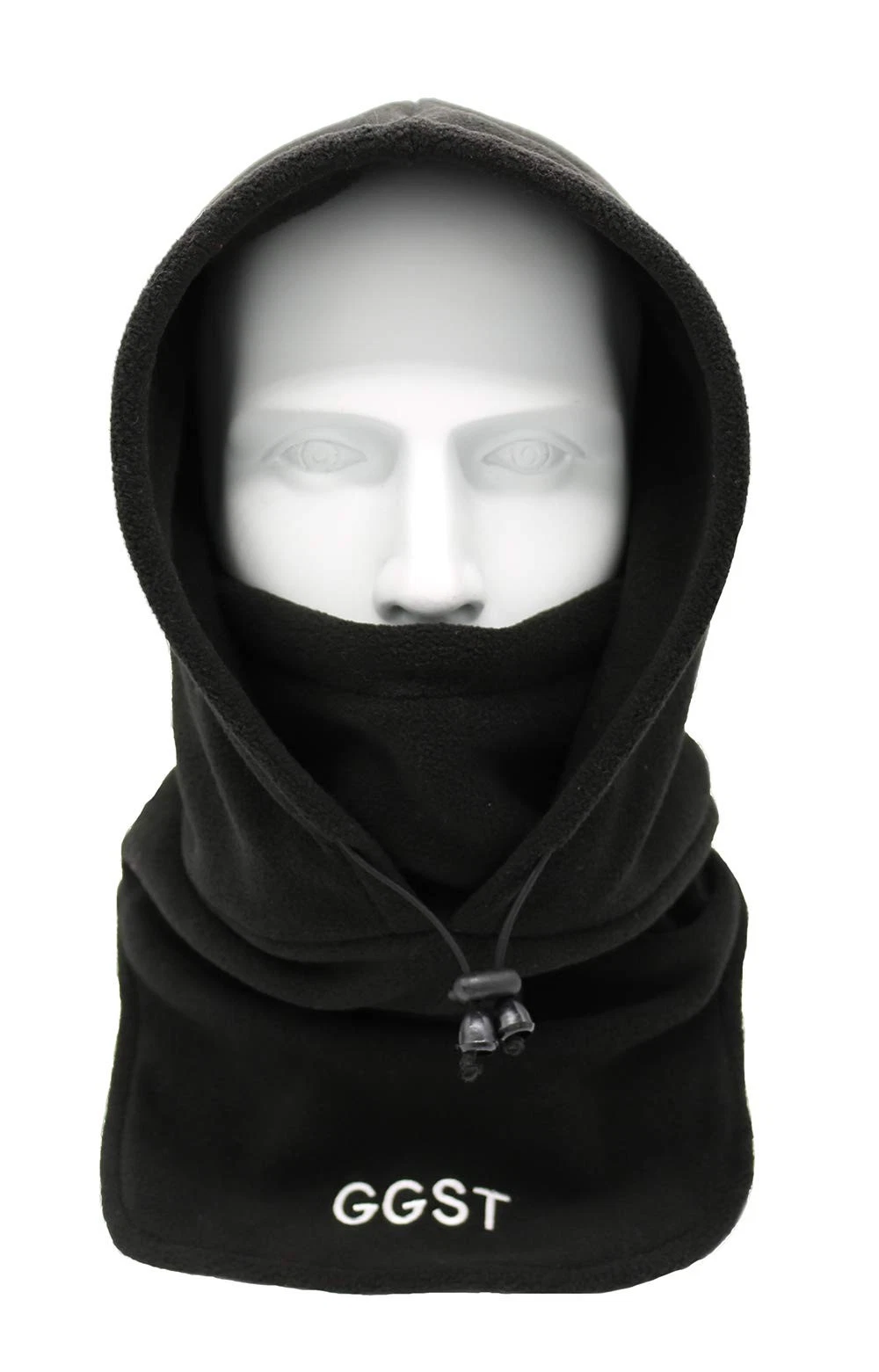 GG ST Balaclava Windproof Ski Mask Winter Thermal Fleece Hood One Size, Black