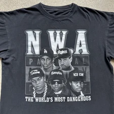 NWA Band Hip Hop Music Heavy Compton Cotton Black S-5XL T Shirt UR743