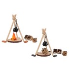  26 Pcs Campfire Stove Accessories Dollhouse Christmas Camping Scene