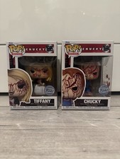 Funko Pop! Bloody Chucky #1694 And Bloody Tiffany #1695 VAULTED Limited Edition