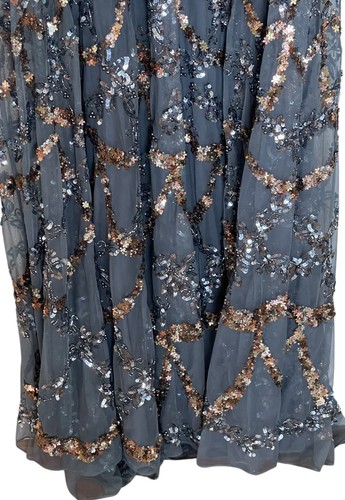 Robe femme Mac Duggal taille 14 illusion col haut ornée 5496 698€ - Photo 8/18