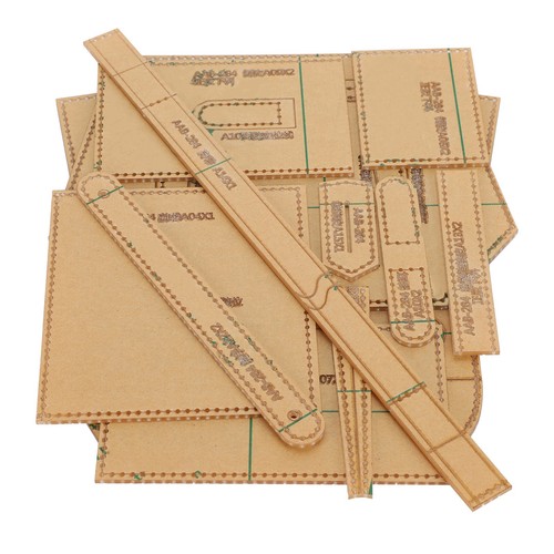 Plantilla de acrílico transparente patrón artesanal de cuero hágalo usted mismo molde para bolso de mano cantar BS - Imagen 5 de 17