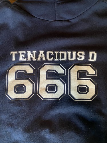 Tenacious D Hoodie 666 Cleveland Steamers 2XL Navy Jack Black Kyle Gass - Picture 1 of 11