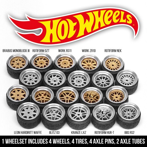 Ruedas STANCE ALLOY v4 escala 1/64 - Juego de 2 llantas de piloto reales neumáticos para Hot - Imagen 70 de 97
