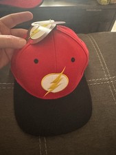 NWT DC Comics The Flash Original Snapback Hat Cap Red