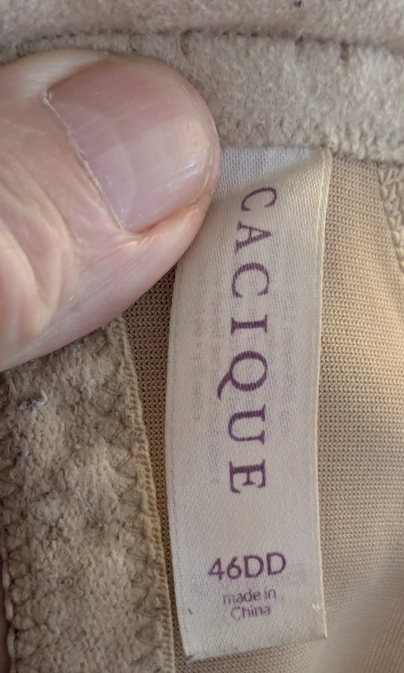 Sujetador Cacique, Smooth Boost Plunge, Beige, Talla 46DD Foto 4 de 4