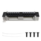 Tool Kit 12 Port CAT6 Patch Panel RJ45 Networking Wall Mount Rack with5178