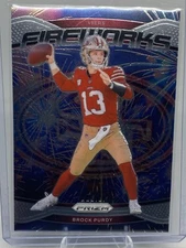 2024 Panini Prizm Football BROCK PURDY Fireworks San Francisco 49ers #2  NM