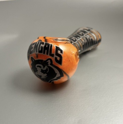 4" GLASS PIPE SMOKING Bengals Cincinnati custom Personalized!!! MSG Me!! Gifts - Picture 5 of 5