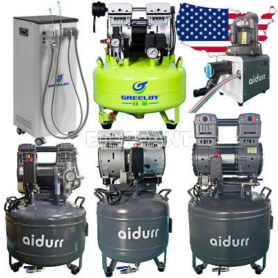 Dental Silent Oil-Free Dental Air Compressor/Suction Machine Vacuum System