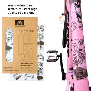 Bike Frame Sticker Mountain Bike Scratch Resistant Frame Protector E2G1