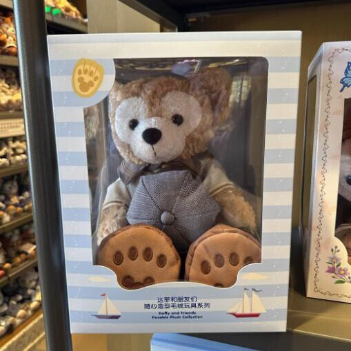 2025 New Authentic Shanghai Disney Duffy Bear Posable Plush