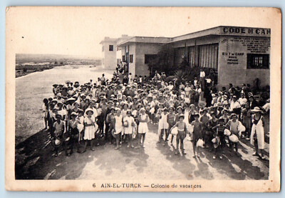 Algeria Postcard Ain-El-Turck Colonie de Vacances c1930's WW11 Vintage