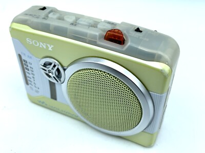 SONY Radio Cassette WALKMAN WM-GX200 Yellow 2Way Speaker