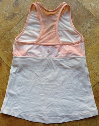Lululemon Racerback V Neck Sleeveless Bralet Top, Pink, S - Picture 2 of 3