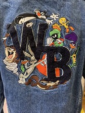 1999 Looney Tunes Warner Bros. Denim Trucker Jacket Size Men  s Small