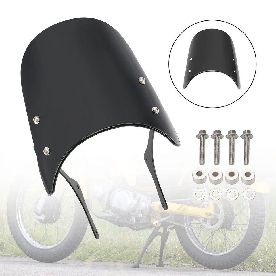 Windshield WindScreen for HONDA Trail 125 CT110 CT125 Hunter Cub 2021-23 BLK #3, Foto 2 de 4