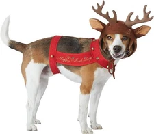 Reindeer Dog Christmas ImPawsters Fancy Dress Up Halloween Dog Cat Pet Costume