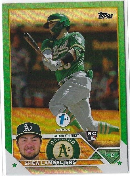 2023 Topps Series 1 1st Edition - Shea Langeliers #127 Green