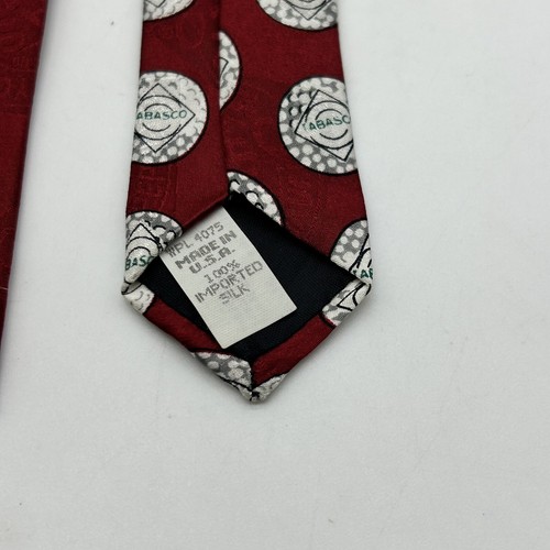 58.5" Tabasco Men's Necktie Golfer / Golf Balls Silk USA Tie - GUC - Picture 5 of 7