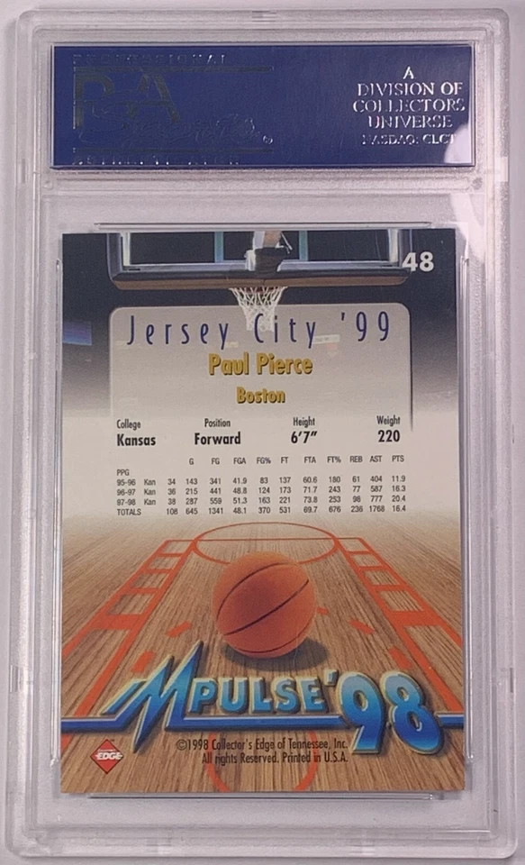 1998 COLL. EDGE IMPULSE PAUL PIERCE 球衣 城市 — 第 2/2 张图片