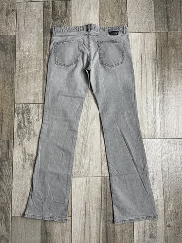 Hurley Vintage Bootcut Jeans Womens Size 30 Low Rise Gray Denim Fast Ship 33X32 - Picture 2 of 13
