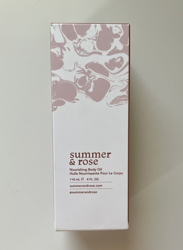 Summer and Rose Nourishing Body Oil 4 oz New Old Stock NOS Original Packaging - Picture 3 of 4