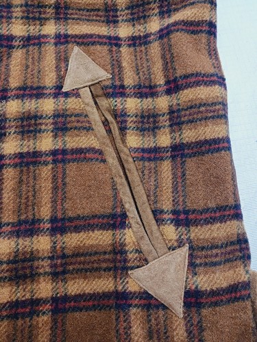 Australian Wool Hoodie Weste Haizahn Knöpfe Wildlederbesatz Größe Medium - Bild 9 von 15