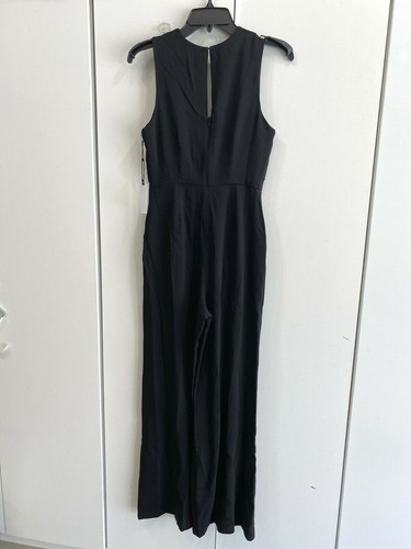 ASTR The Label 'Just Dance' Tuta con scollo a V a gamba larga, XS - Nero - Foto 4 di 12