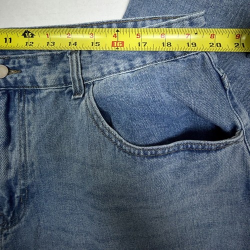Cider Baggy Y2K Jeans 38X26 2XL Skater Parachute Wide Leg Distressed Raw Hem EUC - Picture 4 of 8