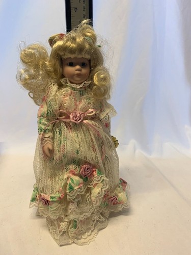 Muñeca de porcelana vintage creación chile puupee bisque muñeca amorosa en caja - Imagen 9 de 9