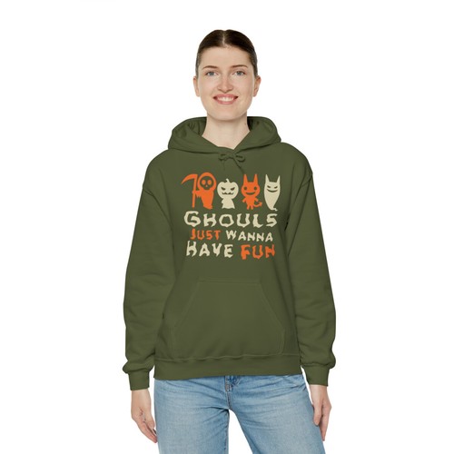 Ghouls Just Wanna Have Fun Halloween Graphic Hoodie, Sizes S-5XL - Bild 26 von 82