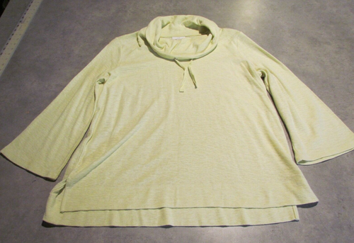 J jill Sweater Womens Small Turtle Neckl Bright Yellow lightweight beach