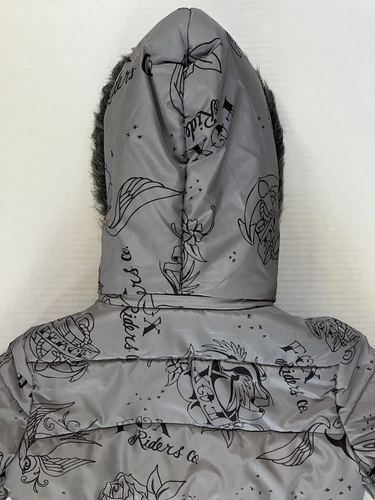 Fox Racing Jacket Motorcycle Puffer Hooded Fur Lined Full Zip Womans Size S - Picture 5 of 17