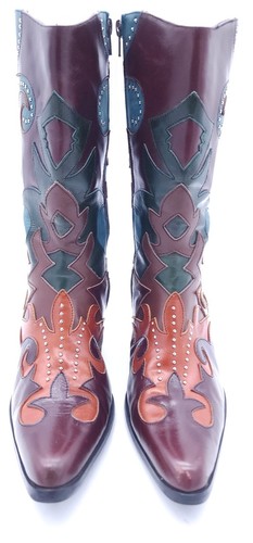 Jeffrey Campbell Women Saddle Up Western Cowboy Boot Size 8.5 Multicolor - Picture 5 of 12
