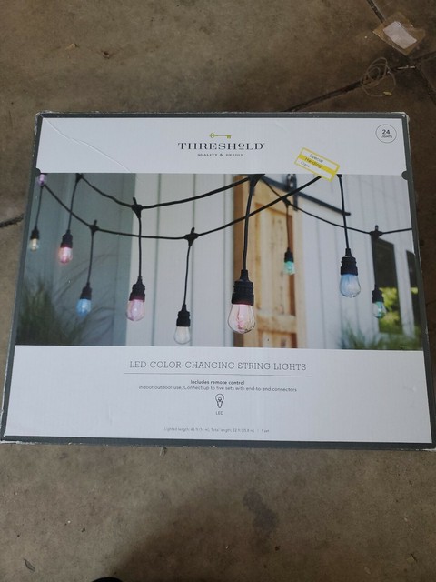 New 24ct Color Changing Led Shatterproof Outdoor String Lights Led Shatterproof Outdoor String Lights