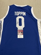 JSA COA JACOB TOPPIN Signed Autographed Kentucky Wildcats Basketball Jersey 