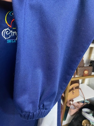 Augusta Sportswear Blue Warm Up zip up Jacket Cirques Logo size medium - Picture 3 of 6