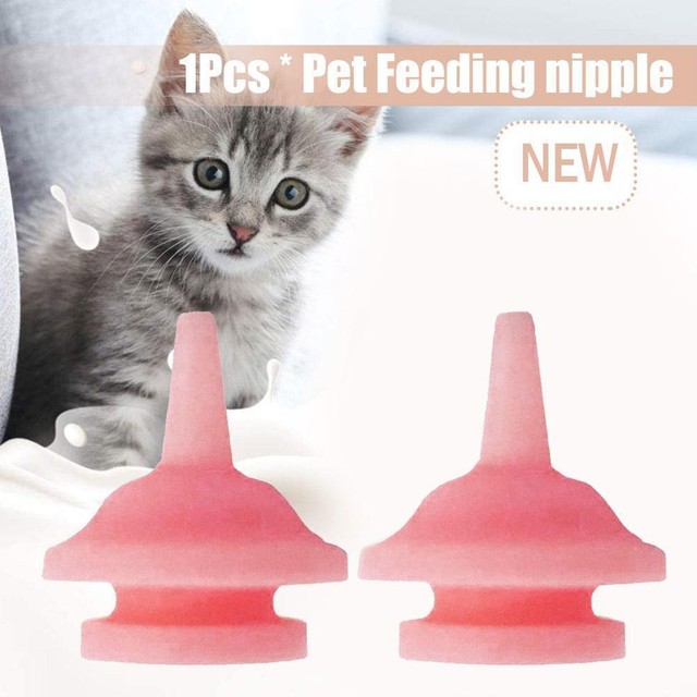 Universal Pet Feeding Nipple Mini Cat Silicone Feeding For KitteD1 Pacifier Q2R0 Universal Pet Feeding Nipple Mini Cat Silicone Feeding For KitteD1 Pacifier Q2R0