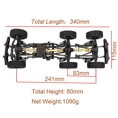 DIY Brass Metal 6x6 complete Chassis Frame Kit For 1/18 RC Crawler Traxxas TRX4M - Picture 3 of 16