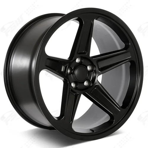 20" Wheels 20x9.5 / 20x10.5 For Dodge Charger Challenger SRT Black Rims Set 4 - Picture 6 of 9