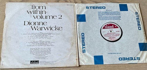 DIONNE WARWICK FROM WITHIN-VOLUME 2 LP WAND (1972) 1L 1L VG+ SOUL POP ENGLAND - Picture 3 of 5