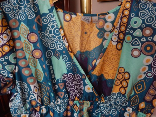 KOHL'S SO SUMMER LIGHTWEIGHT POLYESTER DRESS, CROSS FRONT. CAP SLEEVES, XL NICE! - Picture 10 of 11