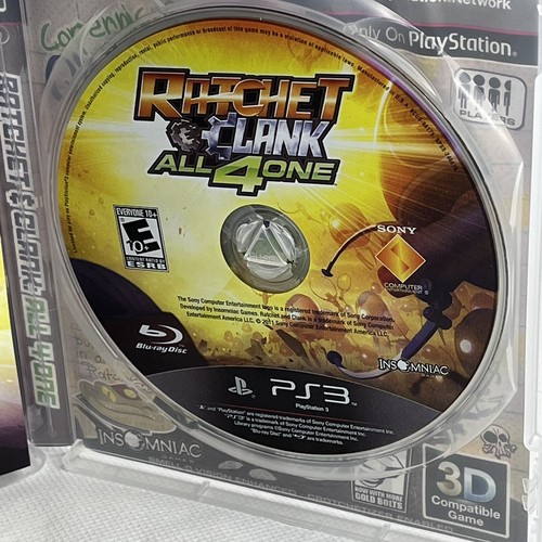 PLAYSTATION 3 PS3 RATCHET & CLANK ALL 4 ONE CIB Rated E Fast Shipping! - Foto 5 di 12