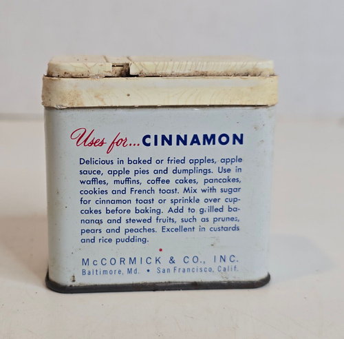 Vintage McCormick Cinnamon Spice Tin - Picture 3 of 9