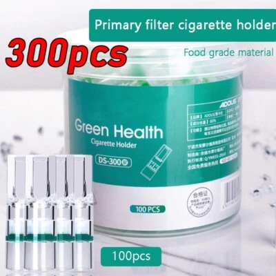 300PC Plastic Holder Disposable Smoke Filter Tip Tar-proof Filtrator Healthy AU - image 1 of 4