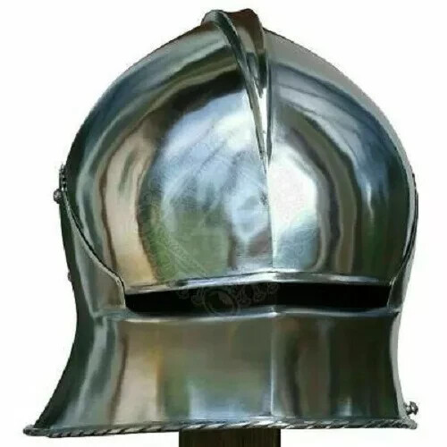 Casco de guerrero sallet alemán medieval traje de caballero armadura Sca Larp...