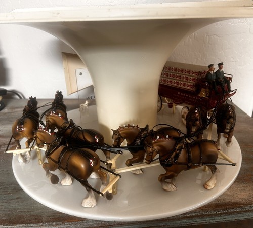 Original Budweiser Clydesdale Carousel Light Inside Parts - Picture 2 of 22