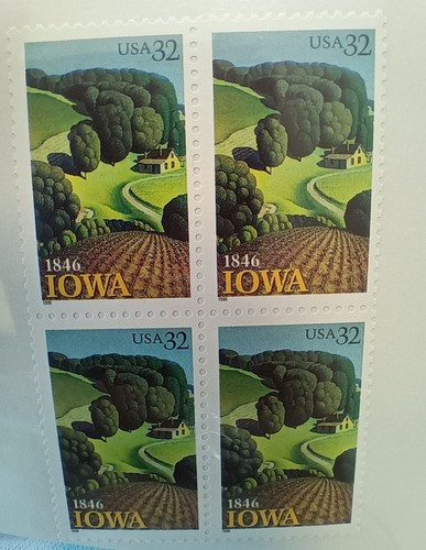 Scott # 3088 - Iowa Statehood - U.S. Block Of 4 - MNH - 1996 - Imagen 3 de 4